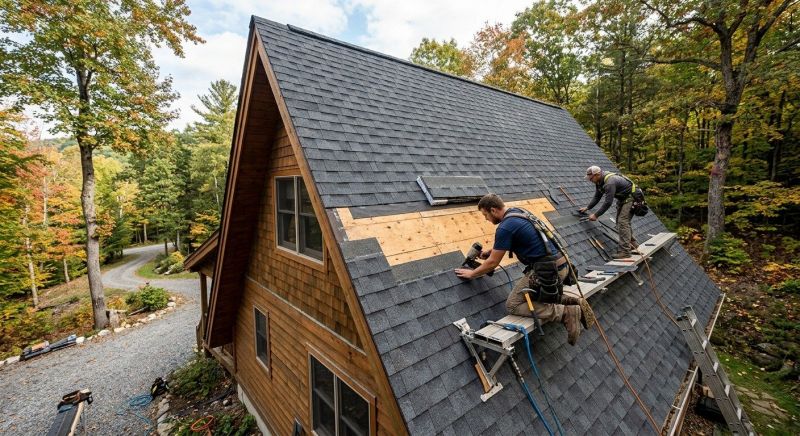 A Frame Roof Repair in Camden County, NJ