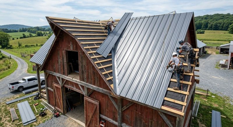 Barn Roof Installation in Camden County, NJ