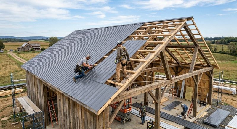 Barn Roof Installation in Camden County, NJ