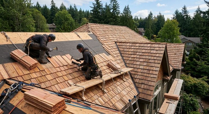 Cedar Roof Installation in Waterford Works, NJ
