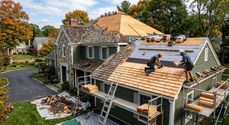 Cedar Roof Replacement in Haddonfield, NJ