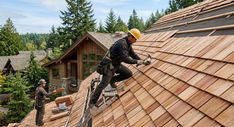 Cedar Shake Roof Construction in Glenside, PA