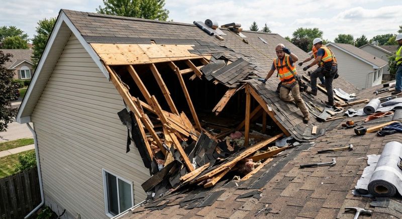 Collapsing Roof Repair in Camden County, NJ