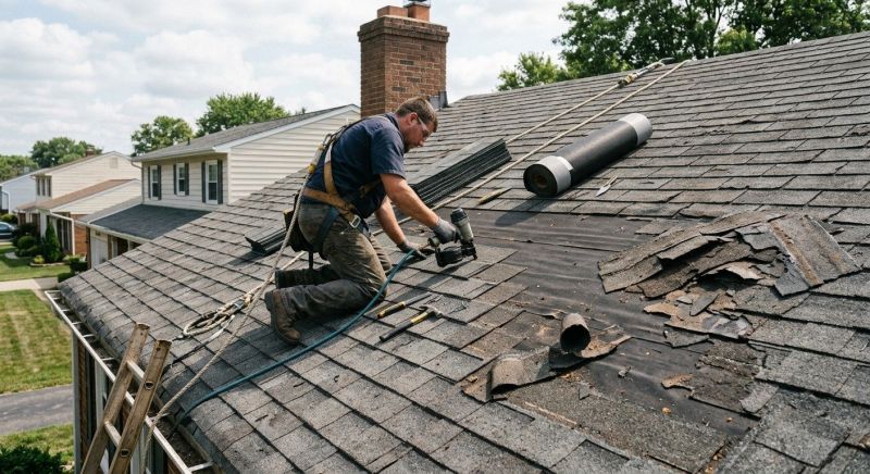 Damaged Roof Repair in Drexel Hill, PA