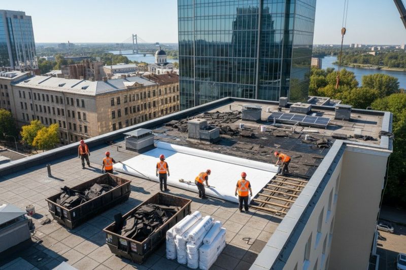 Flat Roof Replacement in Franklinville, NJ