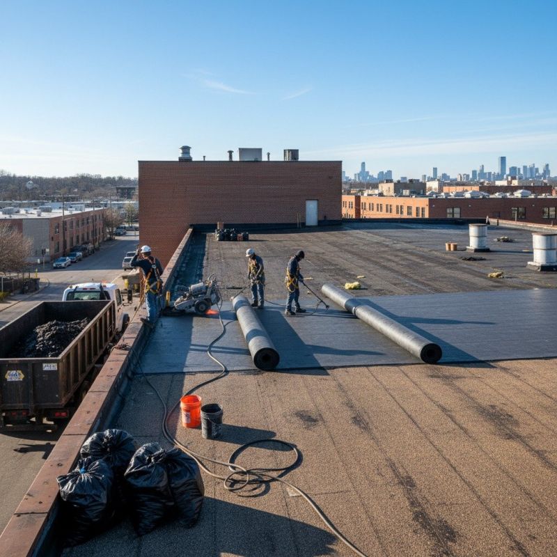 Flat Roof Replacement in Marcus Hook, PA