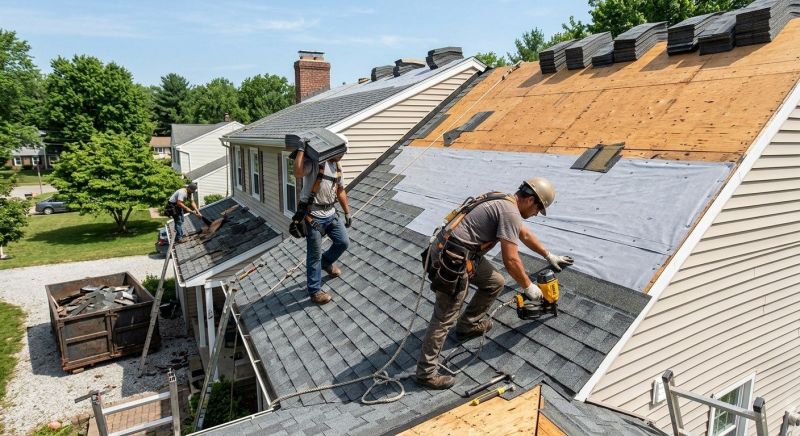 Hip Roof Shingle Replacement in Camden County, NJ