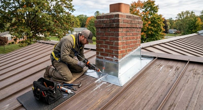 Metal Roof Flashing Repair in Camden County, NJ