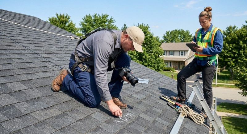 Roof Damage Inspection in Drexel Hill, PA