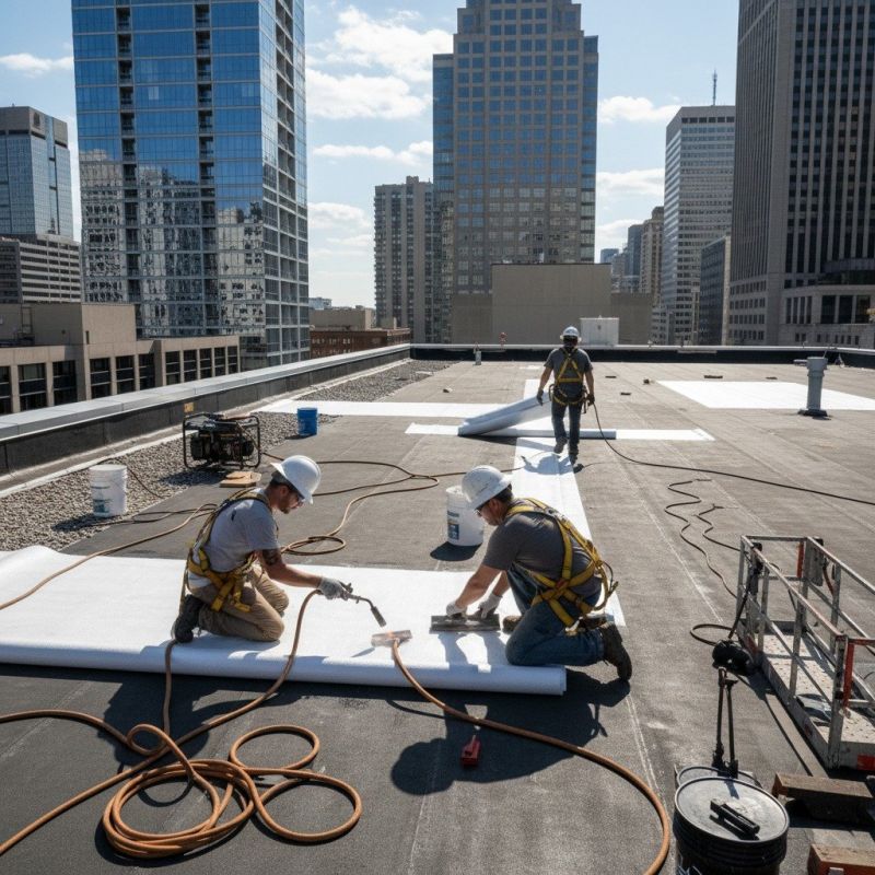 Single Ply Roof Repair in Bristol, PA