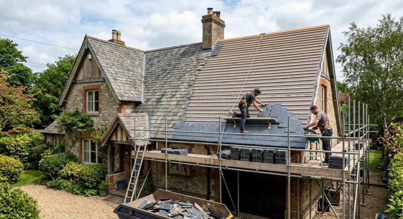 Slate Roof Replacement in Haddon Heights, NJ