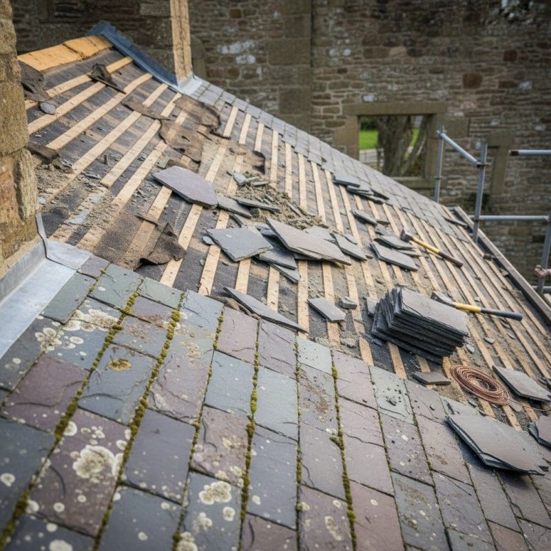 Slate Roof Replacement in Media, PA
