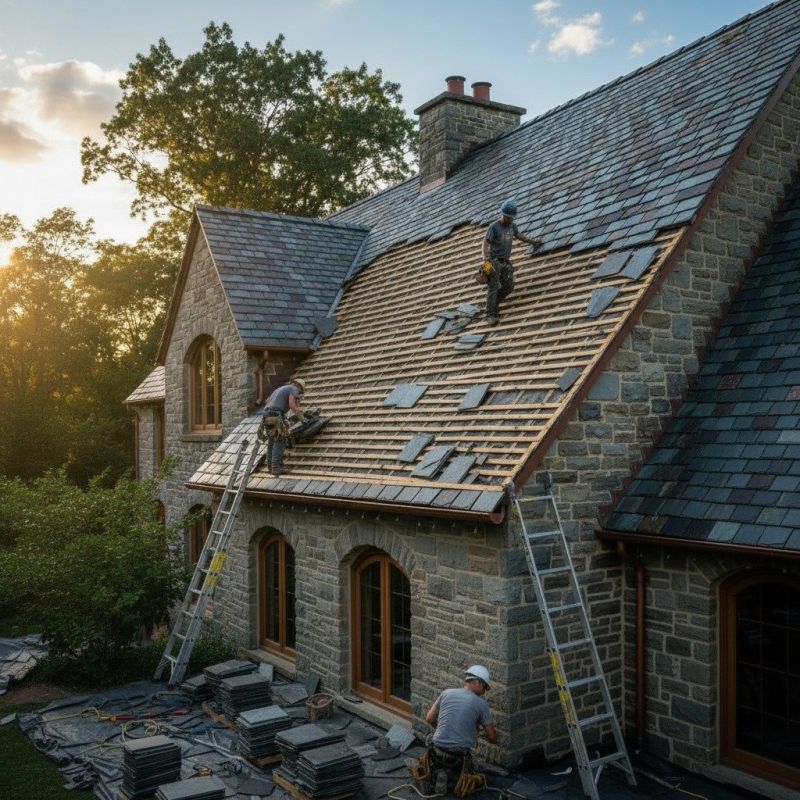 Slate Roof Replacement in Voorhees, NJ
