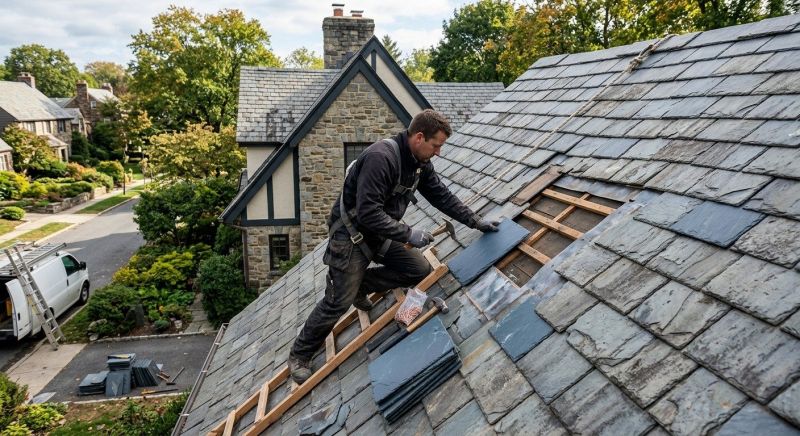 Slate Shingles Repair in Glenolden, PA