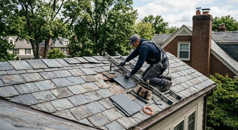 Slate Shingles Repair in Camden County, NJ