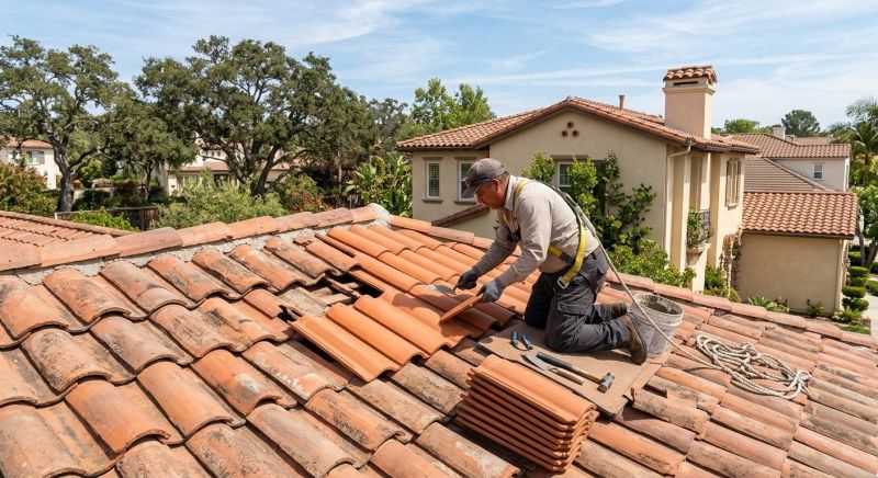 Spanish Tile Roof Repair in Camden County, NJ