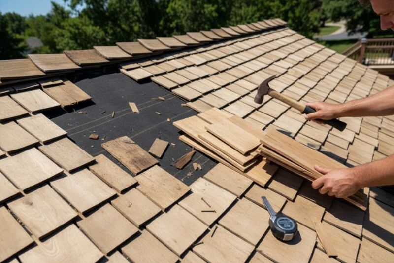 Wood Shake Roof Repair in Marlton, NJ