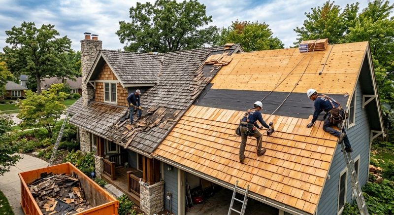 Wood Shake Roof Replacement in Camden County, NJ
