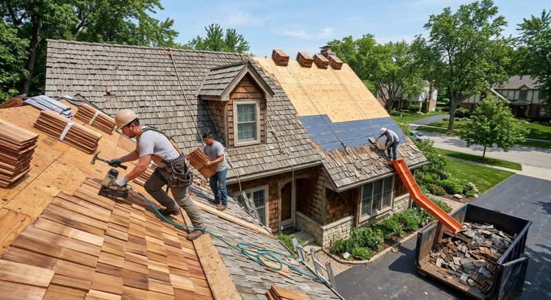 Wood Shake Roof Replacement in Wynnewood, PA